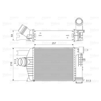 14461-1381R Intercooler Assy สําหรับ Renault Captur Clio IVV Duster 1.5 DCI 2013